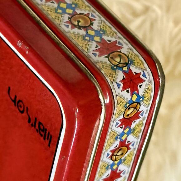 VTG 1987 Santa Claus Father Christmas Decorative Tin Art By Marson Hong Kong - Picture 11 of 16